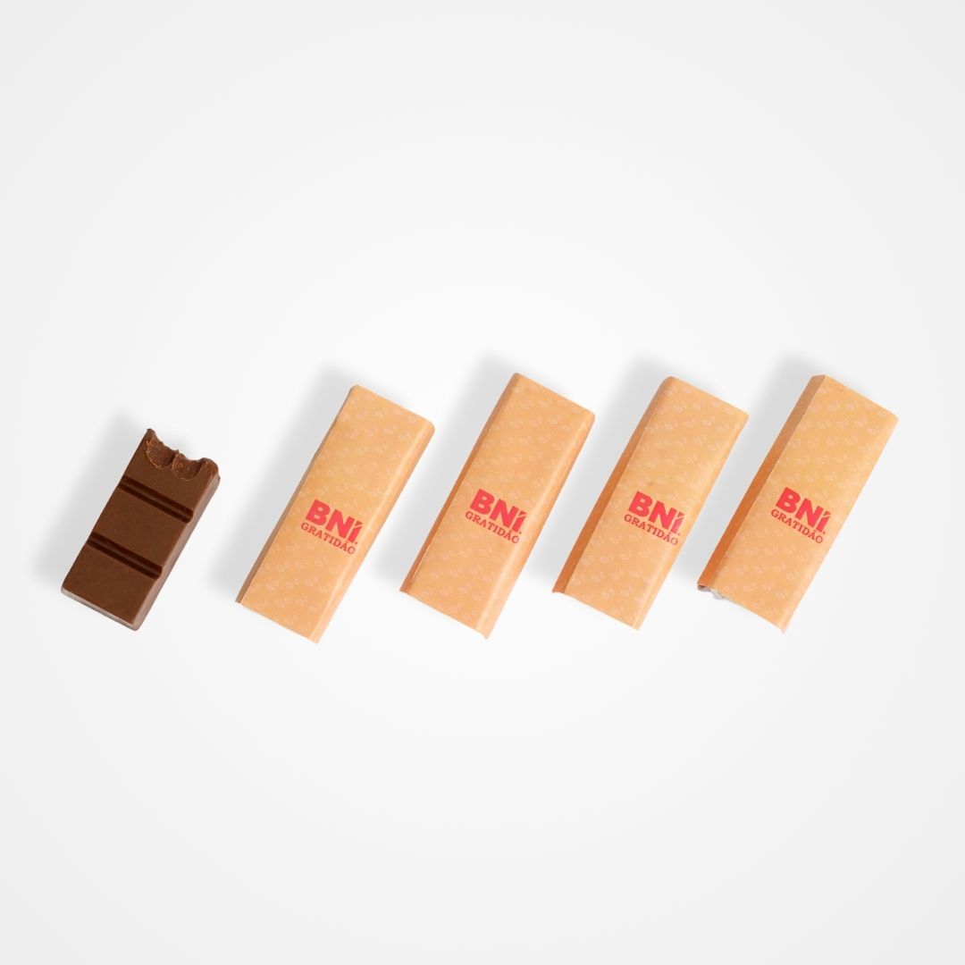 Barrinhas de 30g - Sabores variados e Logomarca Aplicada - Ana Foster Chocolates